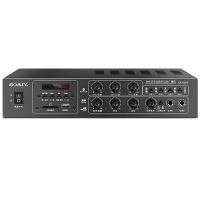 索爱(soaiy)SA-6003 定压定阻功放机广播吸顶喇叭会议吊顶家用店铺背景音乐音响蓝牙四分区独立控制功放机