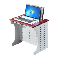 珂洋 翻转电脑桌 单人位胡桃色 张