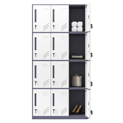 凌迪星灰色12门更衣柜900*400*1850mm台