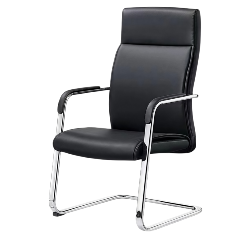 豫龙都会议椅弓形椅把