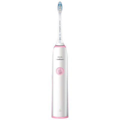 飞利浦(PHILIPS)电动牙刷充电式声波震动牙刷软毛呵护型牙齿 樱粉HX3226/41