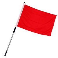 吉迎尚品 领队旗帜彩旗子 2号旗帜+3米旗杆 个