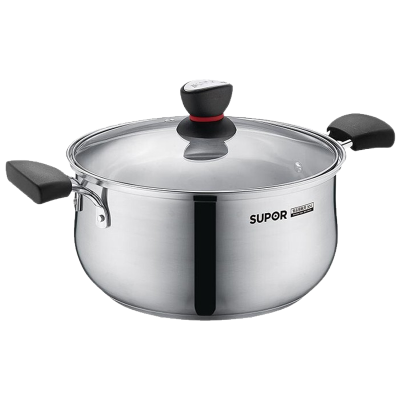 苏泊尔汤锅22cm不锈钢304煮粥汤面熬粥炖盅小炖锅ST22H1