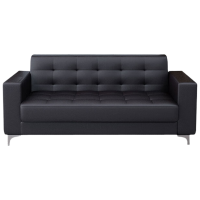 锦北 办公沙发商务接待会客皮沙发办公室商务洽谈沙发组合 西皮三人位