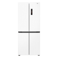 美的超薄457零嵌入式冰箱十字双开四门家用白色一级无霜