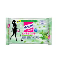 KAO/花王日本进口去静电除毛除尘平底拖头懒人家用拖把立体吸附清洁地板湿纸巾