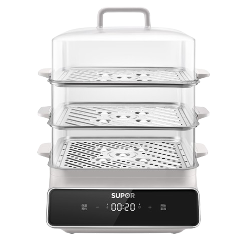 苏泊尔电蒸锅15.7L三层分体式可拆洗智能预约ZN26FC32