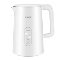 苏泊尔电水壶1.5L不锈钢双模式煮水实时显温SW-15S73A