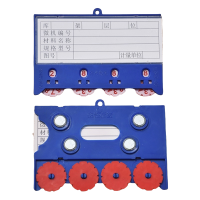 珂洋 料签卡 75*100四轮四磁蓝色 个