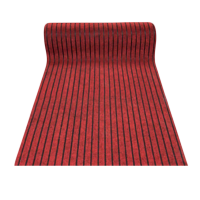 鸿灵睿芯 DT06 1*1m 涤纶布 条纹毯(计量单位:平方米)红色