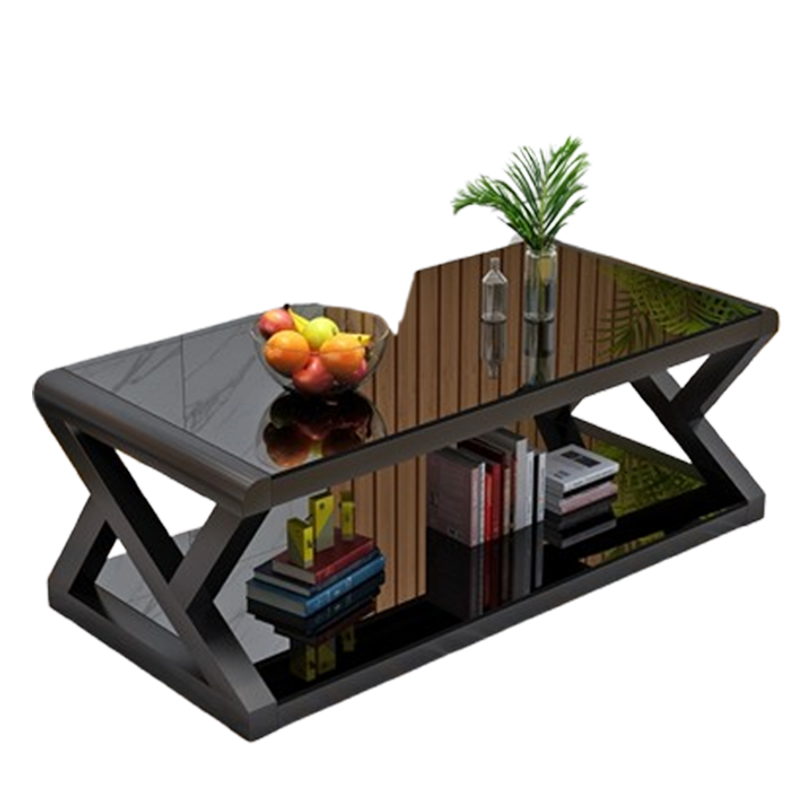 如华福禄客厅茶几小户型钢化玻璃茶几客厅轻奢办公室茶几创意茶桌