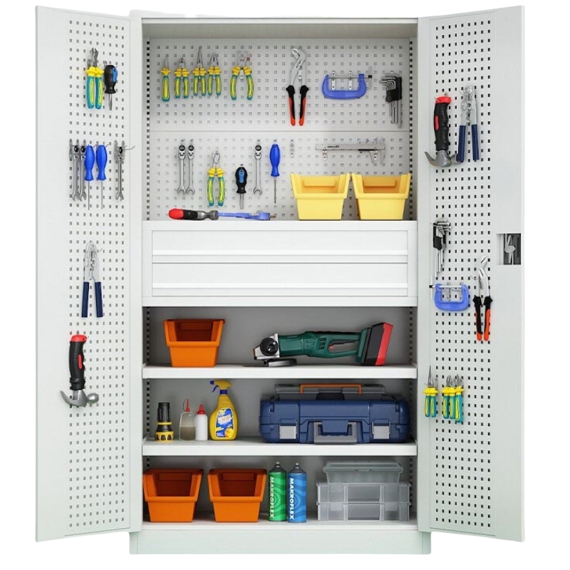 景福达工具柜灰白二抽台