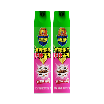 超威杀虫气雾剂玫瑰花香500ml*2瓶有效驱杀多种害虫