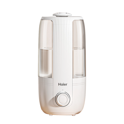 海尔(Haier)加湿器家用桌面卧室办公室大雾量小型孕妇婴儿净化空气加湿器可视水箱 便携上加水 无极旋钮SC260-G1