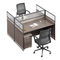 悦兴诚办公桌120*120*110cm含柜椅套