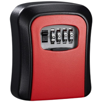 如华福禄装修密码钥匙盒门口临时工地民宿免打孔入户门上放钥匙家用锁盒子