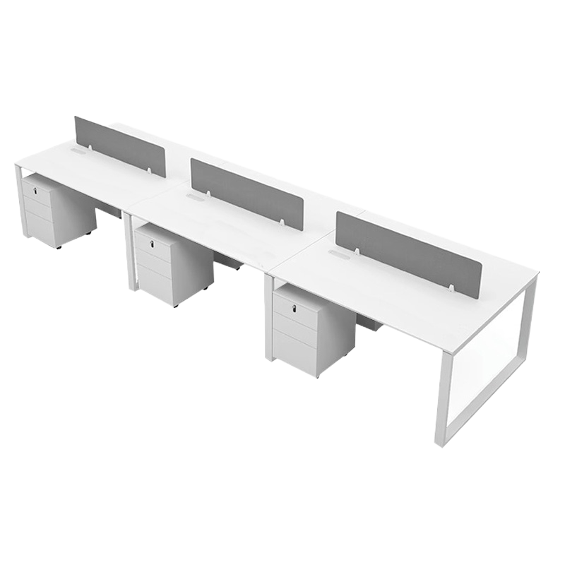 班龙电脑桌4.2m六人位含柜套