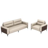 筑亮 皮质沙发 1+3 套