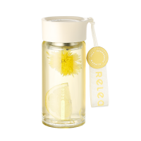 物生物漾诗玻璃杯450ML加厚底座,稳固杯底,放置不倒