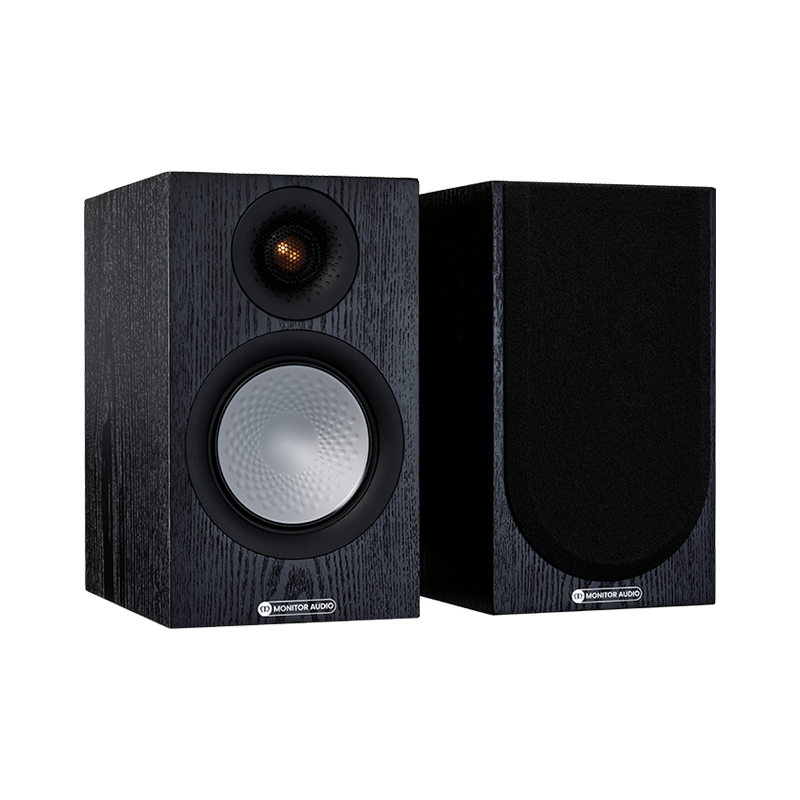 MonitorAudio/英国猛牌银50 书架音箱无源HIFI发烧级桌面音响黑橡木色