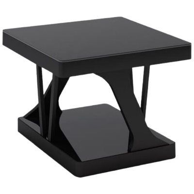 戴劲 茶几客厅双层长几短几小户型边桌沙发边几喝茶桌子 C款短几