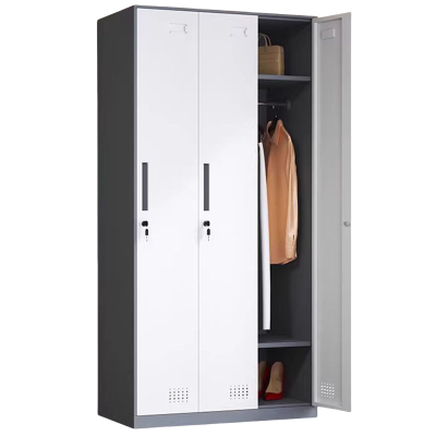 黎谷瑞 衣柜 三门90*50*185cm 台(灰白套色)