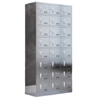 蕃蒂不锈钢更衣柜二十四门台
