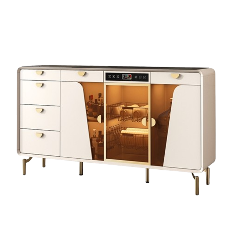 芊怡(QIANYI)家用带冰吧机全自动茶吧机客厅智能带消毒餐边柜多功能