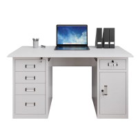 景福达钢制电脑桌1.4米张