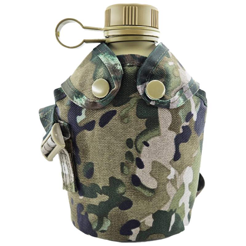 厨小姐户外迷彩铝制加厚大容量运动便携带肩带水壶 CXJ-S24101/个