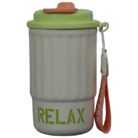 厨小姐 时尚双饮纯色咖啡316不锈钢保温杯 400ml CXJ7561 个