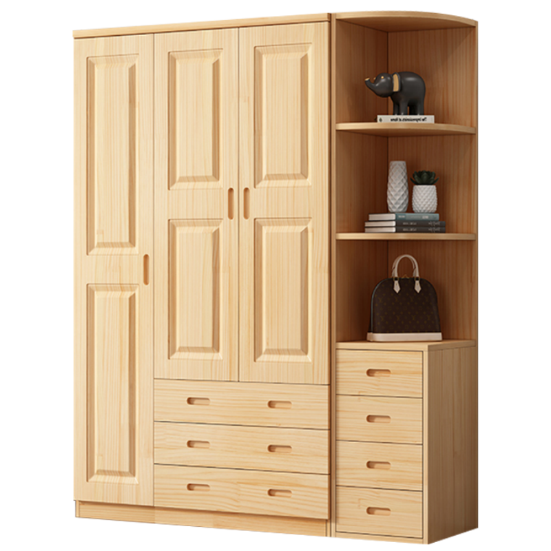 宜掌柜 实木衣柜 1.35米+角柜 套