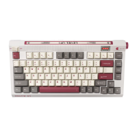 ThundeRobot三模机械键盘Gasket全键热插拔PBT键帽RGB灯效电竞游戏 ONCE81红白机 烈焰周轴