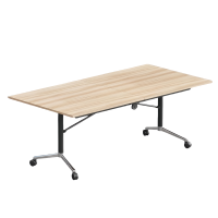 珂攸洋折叠条桌橡木色