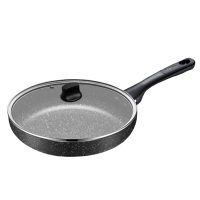 苏泊尔煎锅28cm星石尚健康不粘煎锅易清洗玻璃盖NJ28PA1