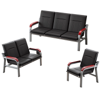 班龙排椅沙发1+2+3黑色套