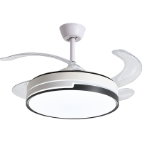 古达隐形风扇灯客厅家用变频大风力吊扇灯餐厅卧室吸顶带灯电风扇吊灯