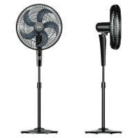 美的(Midea)电风扇家用轻音摇头立式20吋大头扇落地扇办公室循环扇工业12米距大风力遥控定时电扇FS45-23DR