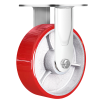 豫汉迎重型PU脚轮6寸万向轮个