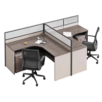 悦兴诚职员办公桌含柜椅2400*1200*1100mm套