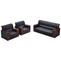 晋舰 办公沙发办公室洽谈沙发组合商务接待会客沙发 西皮1+1+3