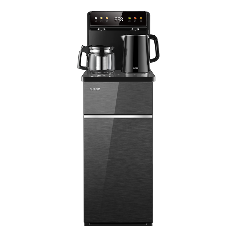 苏泊尔SUPOR茶吧机2024新品家用高端饮水机遥控智能下置水桶全自动控温立式柜式冷热温多功能泡茶机SW-CBJ27C