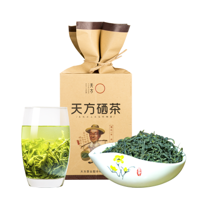 [中华特色]池州馆 2025年春茶新茶天方茶叶硒茶绿茶 250g/袋 一级II雨前浓香耐泡型石台硒茶 华东