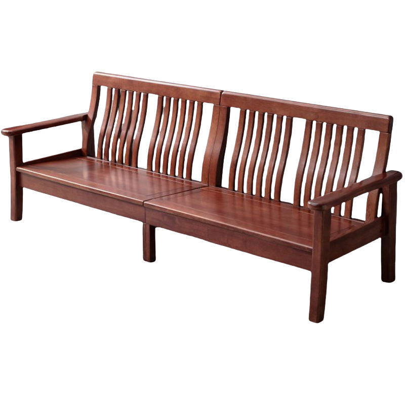 悦兴诚四人位实木沙发259*75*94cm张