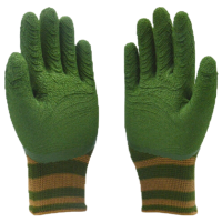 唯安13针军绿尼龙浸军绿色发泡S702手套12双/组