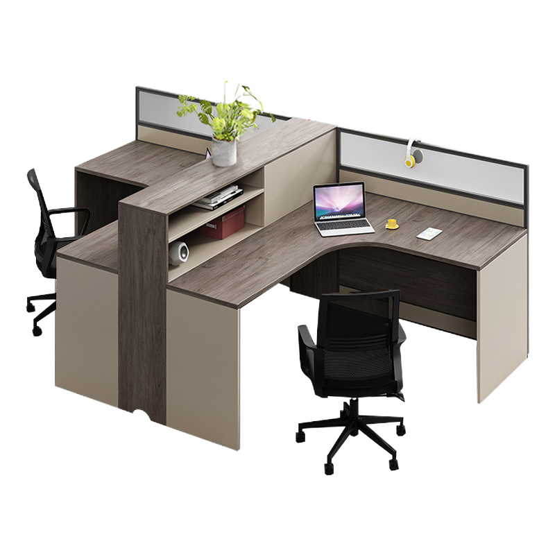 班龙屏风办公桌两人位+椅套