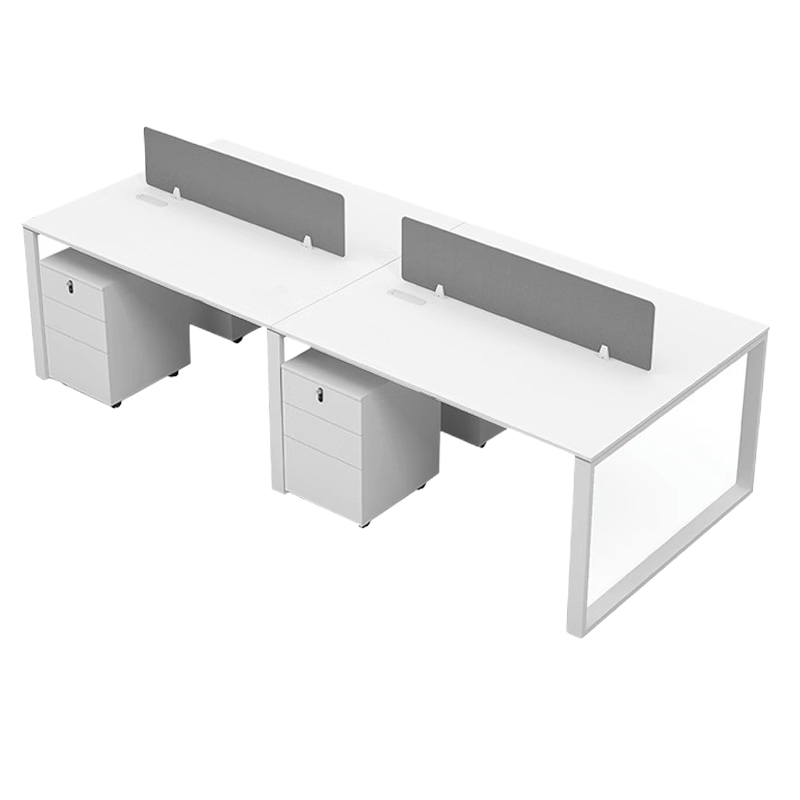 班龙电脑桌2.8m四人位含柜套