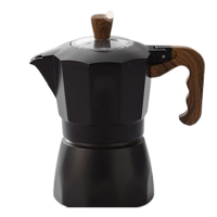 如华福禄双阀摩卡壶套装意式咖啡壶家用煮咖啡摩卡壶自制咖啡饮品_双阀7件套-手磨版手摇磨豆机电热炉布粉器豆勺摩卡壶滤纸杯垫