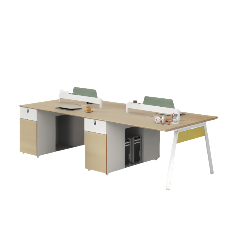 荺炬办公桌2.4米四人位张