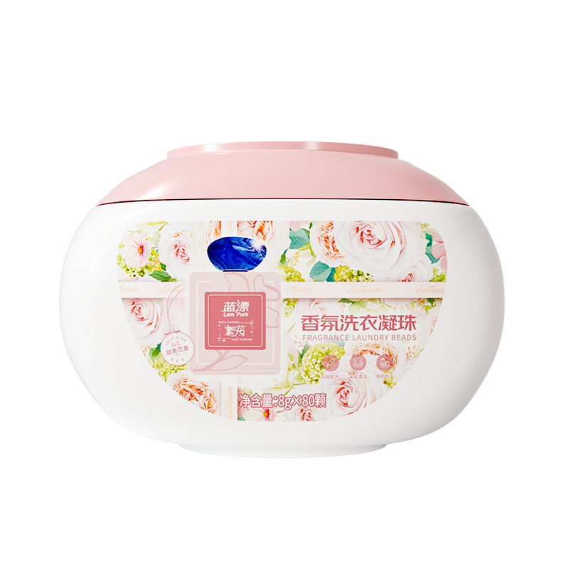 蓝漂(Lampure)LP-372363蓝漂香氛洗衣凝珠8g×8香水型持久留香家庭装浓缩洗衣液球留香珠洗衣服护理